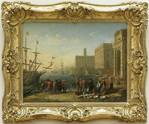 Vue d'un port avec le Capitole, image 4/4