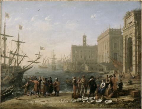Vue d'un port avec le Capitole