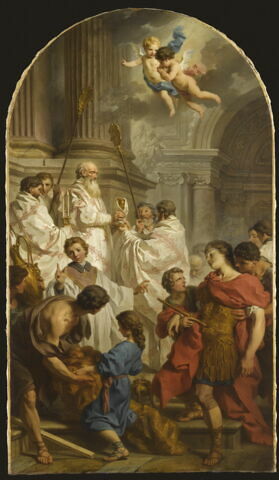 La Messe de saint Basile, et l'évanouissement de l'empereur Valens, protecteur de l'hérésie arienne