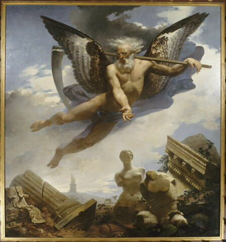 Le Temps montrant les ruines qu'il amène, et les chefs-d'oeuvre qu'il laisse ensuite découvrir, image 3/3