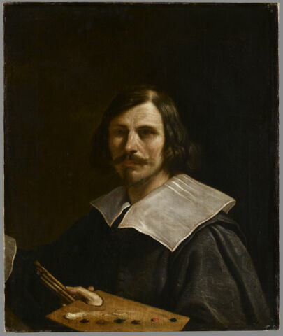 Portrait de l'artiste tenant une palette