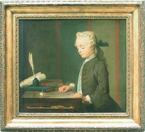 L'Enfant au toton. Auguste Gabriel Godefroy (1728-1813), fils cadet du joaillier Charles Godefroy., image 3/4