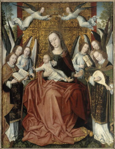 Vierge en Majesté entourée d'anges, image 2/3