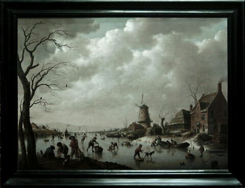 Patineurs sur un canal glacé, image 2/2