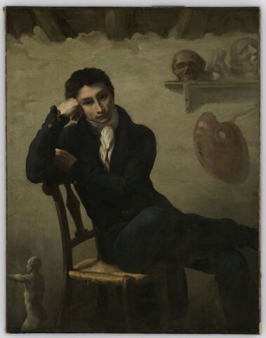 Portrait d'un artiste dans son atelier