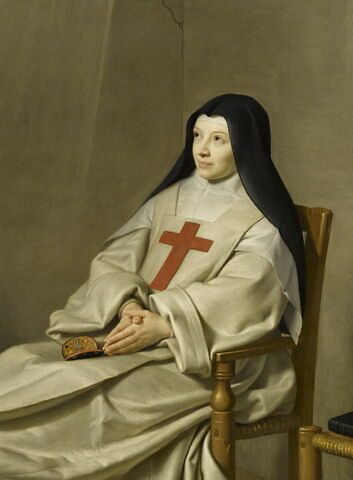 La mère Catherine-Agnès Arnauld (1593-1671) et la soeur Catherine de Sainte Suzanne Champaigne (1636-1686), fille de l'artiste, image 3/6