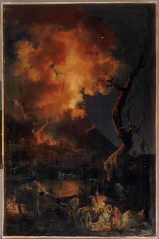 L'éruption du Vésuve ; vue en hauteur, image 5/5