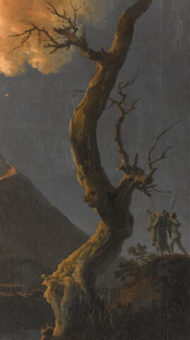 L'éruption du Vésuve ; vue en hauteur, image 4/5