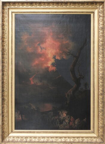 L'éruption du Vésuve ; vue en hauteur, image 2/5