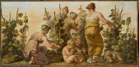 L'Automne (salon des saisons) les vendanges : la cueillette