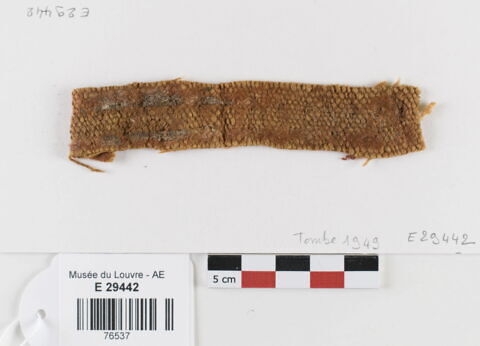 décor de textile ; fragment