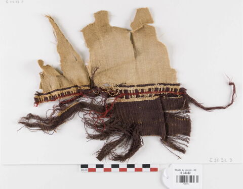 décor de textile ; fragment