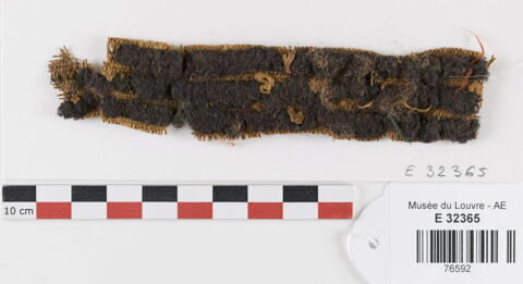 décor de textile ; fragment