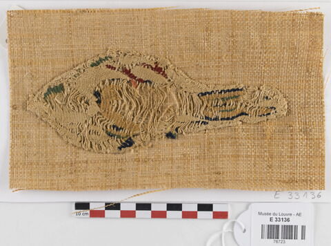 décor de textile ; fragment