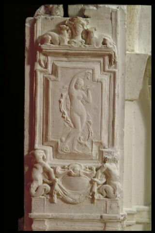 Maquette du piédroit et du mur sud de l'escalier Mollien, image 3/4