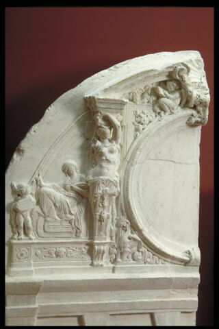 Maquette du piédroit et du mur sud de l'escalier Mollien, image 4/4