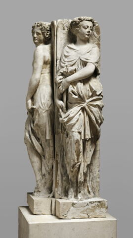 Deux cariatides formant l'angle de la chaire, image 7/7