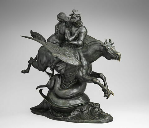 Angélique et Roger montés sur l'hippogriffe, image 2/6