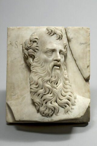 Buste d'homme barbu