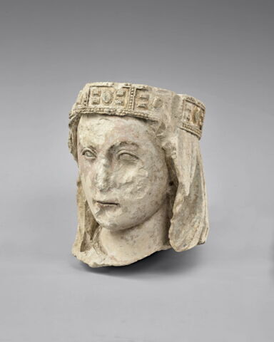 Tête de Vierge voilée et couronnée, image 2/15