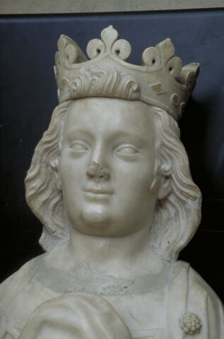 Charles IV le Bel, roi de France tenant un sac contenant ses entrailles (+1328), image 9/12
