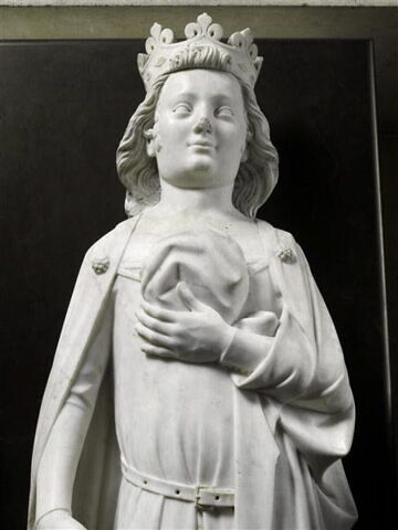 Charles IV le Bel, roi de France tenant un sac contenant ses entrailles (+1328), image 3/12