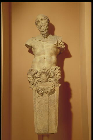 Terme à figure d'homme barbu, image 3/6