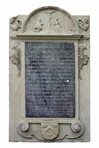 Épitaphe de Gilbert de Malbec, écuyer de Jean d'Humières (vers 1525-1585), image 3/4
