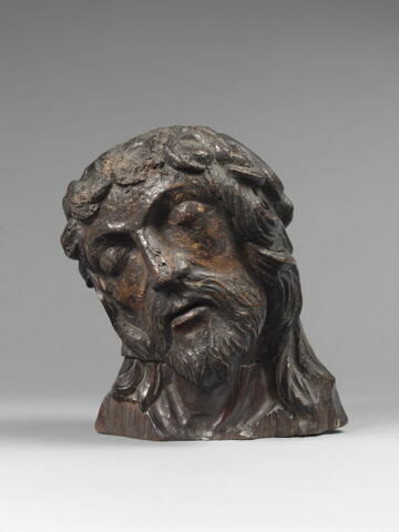 Tête de Christ mort, couronné d'épines