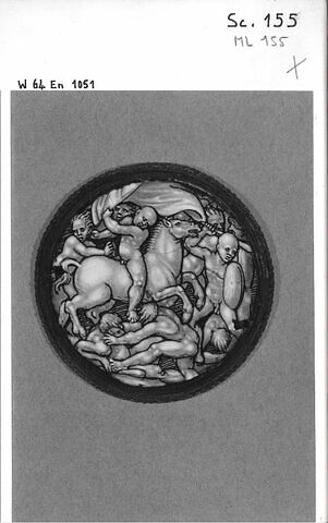 Médaillon : Combat d'hommes nus, image 4/4