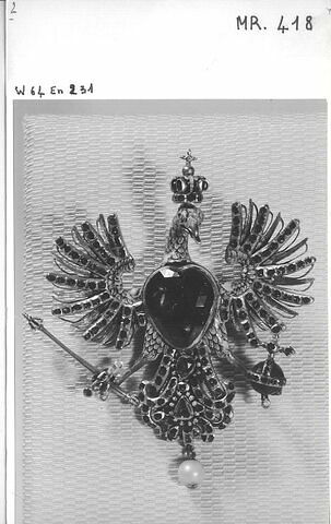 Aigle blanc de Pologne monté en agrafe, image 5/5