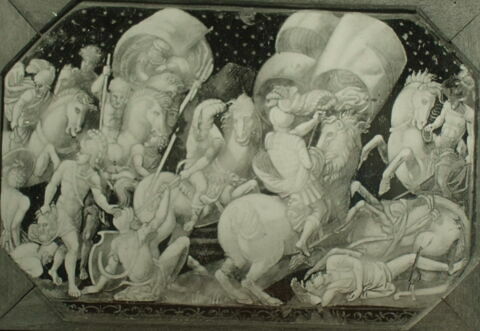 Plaque : Combat de cavaliers, image 4/6