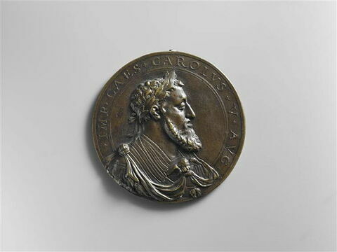 Médaille : Charles-Quint (1500-1558) / Philippe II à cheval