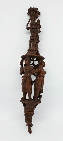 Quenouille en bois avec fuseau, image 11/14