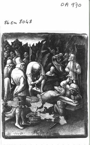 Plaque : Jésus est cloué sur la Croix, image 3/4