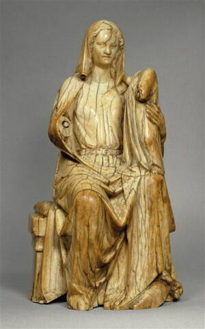 Statuette : Vierge à l'Enfant trônant, image 6/7