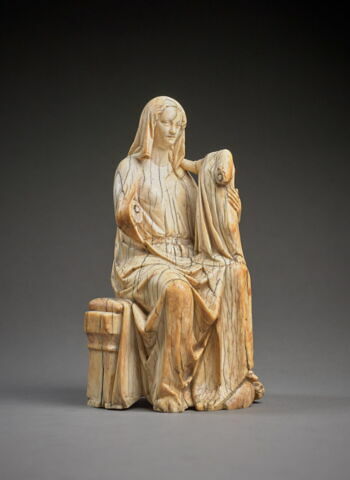 Statuette : Vierge à l'Enfant trônant