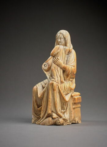 Statuette : Vierge à l'Enfant trônant, image 2/7
