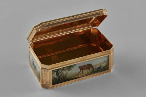 Tabatière octogone : sujets de chasse, image 12/12