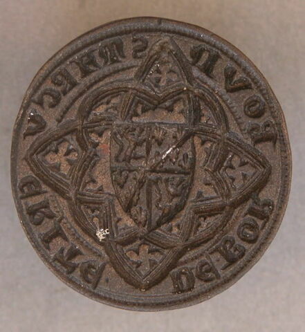 Matrice de sceau : Marguerite de Bourbon (1313-1362).