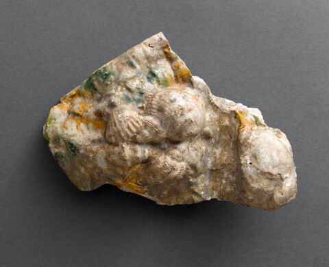 Fragment de brique : coquillages