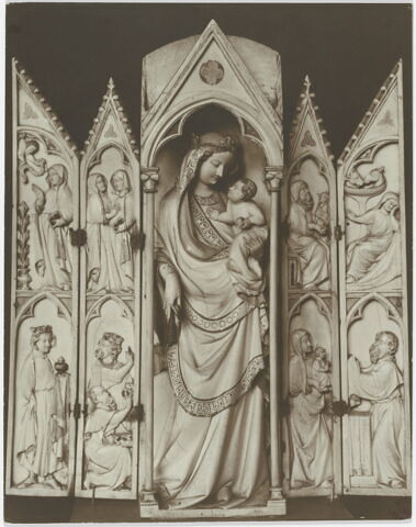 Polyptyque : Vierge glorieuse ; scènes de la Vie de la Vierge, image 9/10