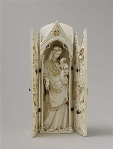 Polyptyque : Vierge glorieuse ; scènes de la Vie de la Vierge, image 3/10