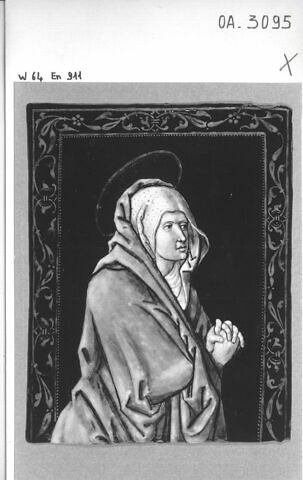 Plaque : La Vierge de douleur, pendant de la plaque OA 3096, 