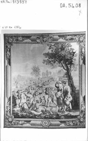 Le Mois de Juin ou la Tonte des moutons, de la tenture dite des Mois Lucas, image 6/7