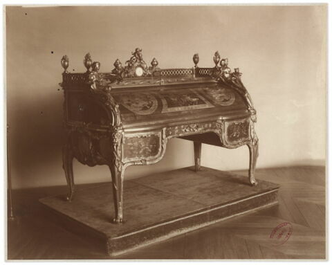 Secrétaire à cylindre du Cabinet Intérieur de Louis XV à Versailles, image 13/14