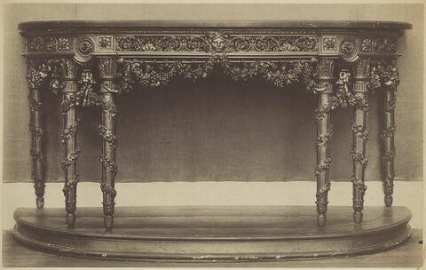 Console d'applique en demi-lune à six pieds, image 8/11