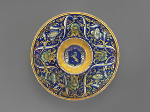 Assiette : armoiries des Bonaiuti de Florence