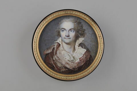 Tabatière ronde : autoportrait de François Dumont, image 2/6