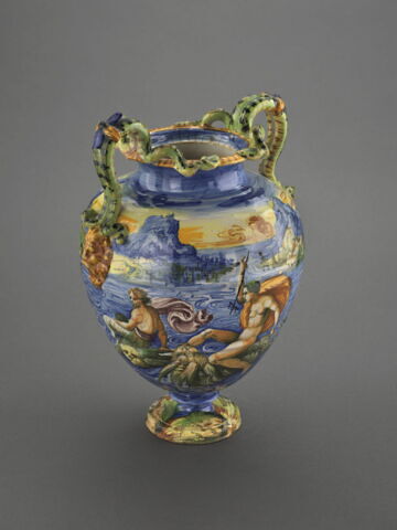 Vase à deux anses : Tritons et Néréides, image 5/8
